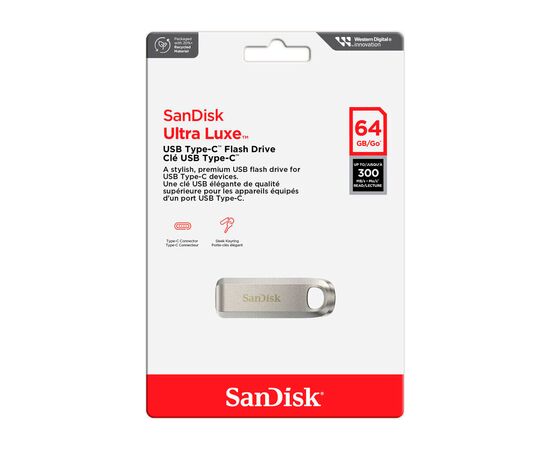 USB флеш накопитель SanDisk 64GB Ultra Luxe Type-C USB 3.2 (SDCZ75-064G-G46), изображение 5 USB флеш накопитель SanDisk 64GB Ultra Luxe Type-C USB 3.2 (SDCZ75-064G-G46), изображение 5