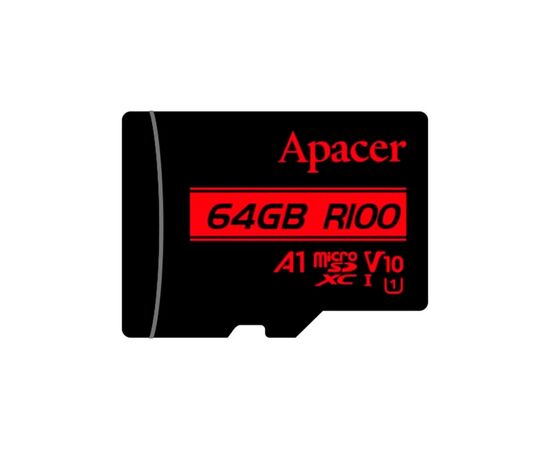 Карта памяти Apacer 64GB microSD class 10 UHS-I V10 A1 (AP64GMCSX10UB-RA)