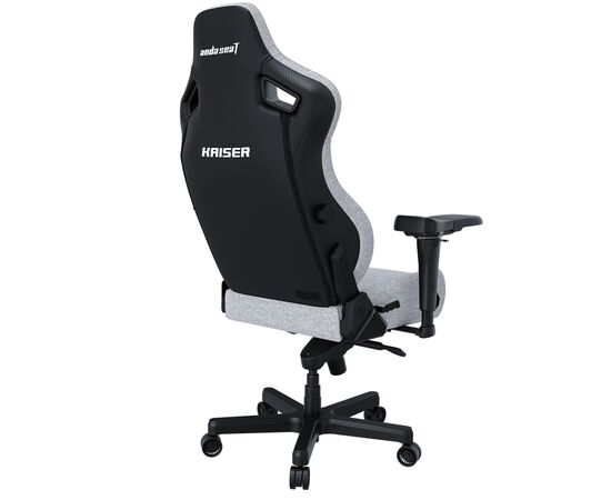 Кресло игровое Anda Seat Kaiser 4 Fabric Size L Grey (AD12YDDC-L-20-G-CF), изображение 4 Кресло игровое Anda Seat Kaiser 4 Fabric Size L Grey (AD12YDDC-L-20-G-CF), изображение 4