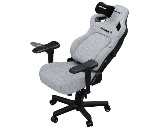 Кресло игровое Anda Seat Kaiser 4 Fabric Size L Grey (AD12YDDC-L-20-G-CF), изображение 6 Кресло игровое Anda Seat Kaiser 4 Fabric Size L Grey (AD12YDDC-L-20-G-CF), изображение 6