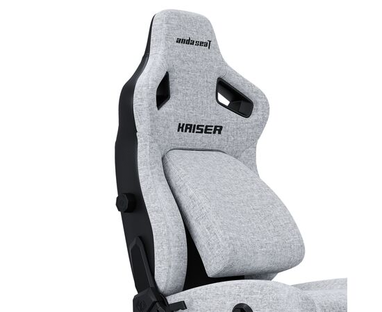 Кресло игровое Anda Seat Kaiser 4 Fabric Size L Grey (AD12YDDC-L-20-G-CF), изображение 7 Кресло игровое Anda Seat Kaiser 4 Fabric Size L Grey (AD12YDDC-L-20-G-CF), изображение 7