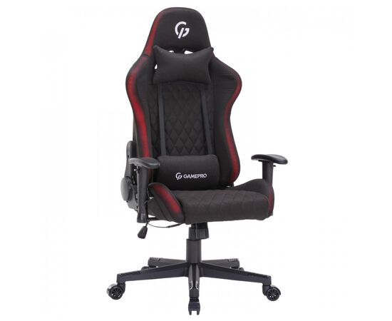 Кресло игровое GamePro GC700FB Fabric Size L RGB Black (GC700FB RGB), изображение 2 Кресло игровое GamePro GC700FB Fabric Size L RGB Black (GC700FB RGB), изображение 2