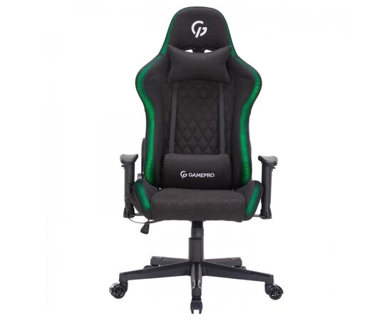 Кресло игровое GamePro GC700FB Fabric Size L RGB Black (GC700FB RGB), изображение 4 Кресло игровое GamePro GC700FB Fabric Size L RGB Black (GC700FB RGB), изображение 4