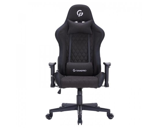 Кресло игровое GamePro GC700FB Fabric Size L RGB Black (GC700FB RGB), изображение 5 Кресло игровое GamePro GC700FB Fabric Size L RGB Black (GC700FB RGB), изображение 5
