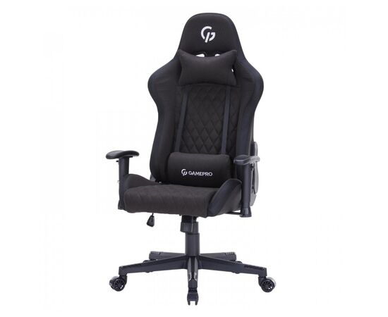 Кресло игровое GamePro GC700FB Fabric Size L RGB Black (GC700FB RGB), изображение 6 Кресло игровое GamePro GC700FB Fabric Size L RGB Black (GC700FB RGB), изображение 6