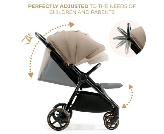 Коляска Kinderkraft Mitzy Linen Beige (KSMITZ00BEG0000) (5902533924356), изображение 7 Коляска Kinderkraft Mitzy Linen Beige (KSMITZ00BEG0000) (5902533924356), изображение 7