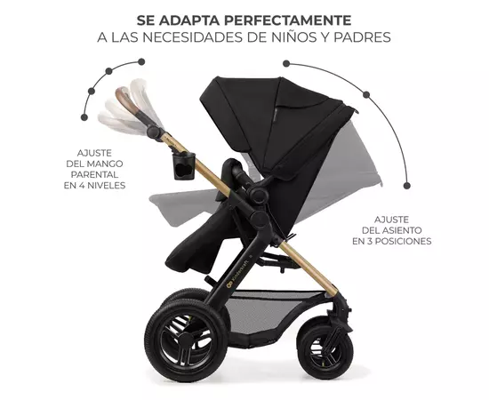 Коляска Kinderkraft 3 в 1 Moov 2 Air Pure Black (KSMOOV02BLK0000) (5902533925759), изображение 9 Коляска Kinderkraft 3 в 1 Moov 2 Air Pure Black (KSMOOV02BLK0000) (5902533925759), изображение 9
