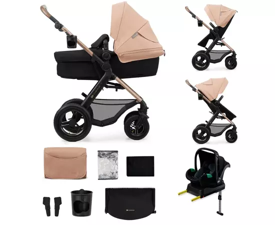 Коляска Kinderkraft 3 в 1 Moov 2 Air Sand Beige (KSMOOV02BEG0000) (5902533925773)