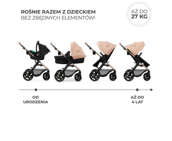 Коляска Kinderkraft 3 в 1 Moov 2 Sand Beige (KSMOOV02BEGEV00) (5902533925803), изображение 12 Коляска Kinderkraft 3 в 1 Moov 2 Sand Beige (KSMOOV02BEGEV00) (5902533925803), изображение 12