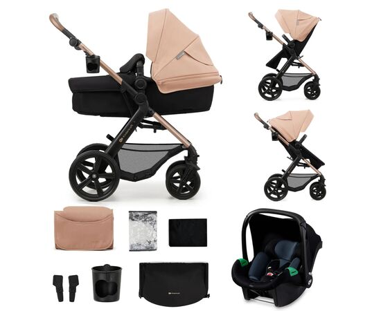 Коляска Kinderkraft 3 в 1 Moov 2 Sand Beige (KSMOOV02BEGEV00) (5902533925803)