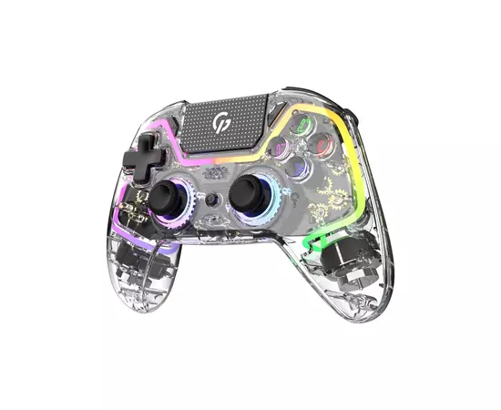 Геймпад GamePro GPS13T BT 5.3/USB/PC/iOS/Android/PS3/PS4 RGB Transparent (GPS13T), зображення 2 Геймпад GamePro GPS13T BT 5.3/USB/PC/iOS/Android/PS3/PS4 RGB Transparent (GPS13T), зображення 2