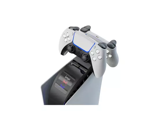 Зарядний пристрій iPega PG-P5016 Для геймпадів DualSense PS5 Sony PlayStation 5 Black (PG-P5016), зображення 2 Зарядний пристрій iPega PG-P5016 Для геймпадів DualSense PS5 Sony PlayStation 5 Black (PG-P5016), зображення 2