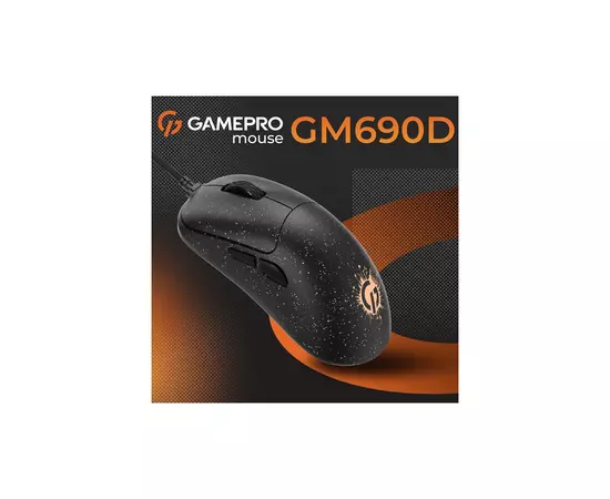 Мышка GamePro GM690D USB Black/Orange (GM690D), изображение 5 Мышка GamePro GM690D USB Black/Orange (GM690D), изображение 5