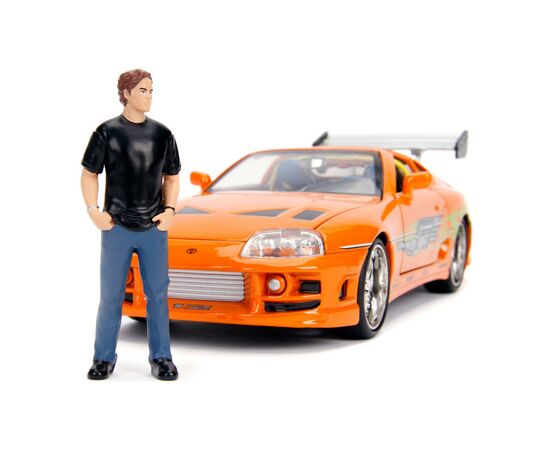 Машина Jada металлическая Форсаж Toyota Supra (1995) + фигурка Брайана 1:24 (253205001), изображение 2 Машина Jada металлическая Форсаж Toyota Supra (1995) + фигурка Брайана 1:24 (253205001), изображение 2