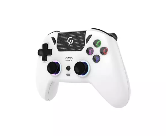 Геймпад GamePro GPS13W BT 5.3/USB/PC/iOS/Android/PS3/PS4 RGB White (GPS13W), зображення 2 Геймпад GamePro GPS13W BT 5.3/USB/PC/iOS/Android/PS3/PS4 RGB White (GPS13W), зображення 2