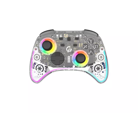 Геймпад GamePro GPX13T 2.4G/BT 5.1/USB/PC/iOS/Android RGB Transparent (GPX13T)