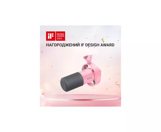 Мікрофон Fifine T688P USB/XLR Pink (T688P), зображення 5 Мікрофон Fifine T688P USB/XLR Pink (T688P), зображення 5