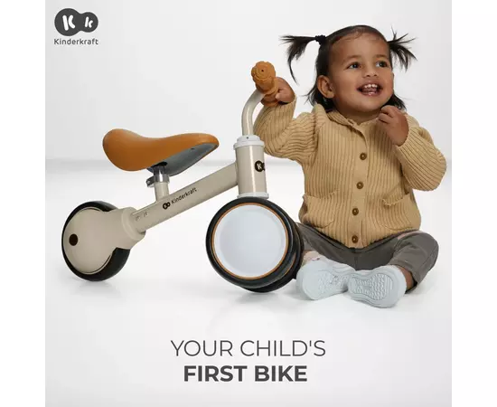 Беговел Kinderkraft Cutie Light Beige (KRCUTI00BEG0000) (5902533925384), изображение 12