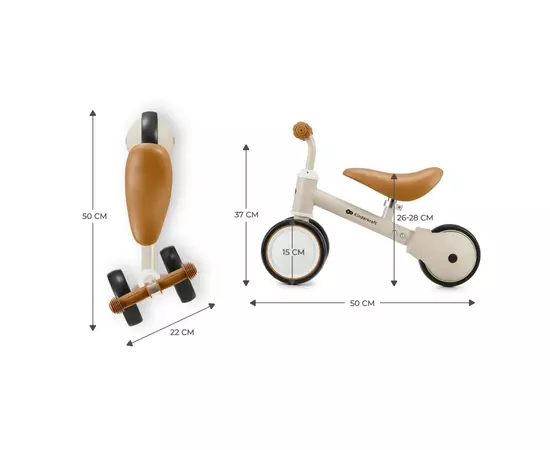 Беговел Kinderkraft Cutie Light Beige (KRCUTI00BEG0000) (5902533925384), изображение 6