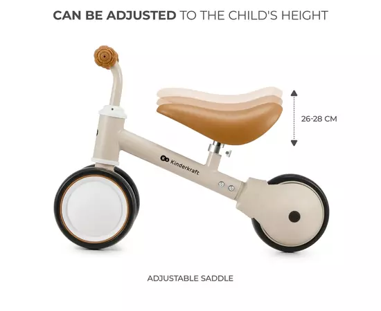 Беговел Kinderkraft Cutie Light Beige (KRCUTI00BEG0000) (5902533925384), изображение 7