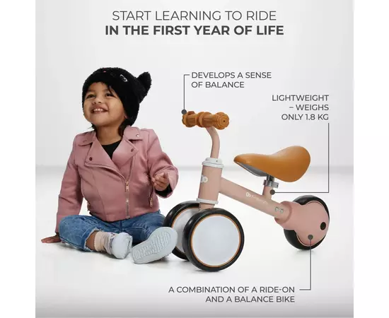 Біговел Kinderkraft Cutie Pink (KRCUTI00PNK0000) (5902533925650), зображення 10 Біговел Kinderkraft Cutie Pink (KRCUTI00PNK0000) (5902533925650), зображення 10