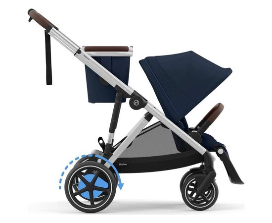 Коляска Cybex eGazelle S SLV Ocean Blue (524000529), изображение 4 Коляска Cybex eGazelle S SLV Ocean Blue (524000529), изображение 4