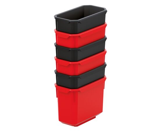 Ящик для инструментов Kistenberg набор емкостей 6 шт, 140*75*280, X Block, KXBS148 (KXBS148), изображение 6