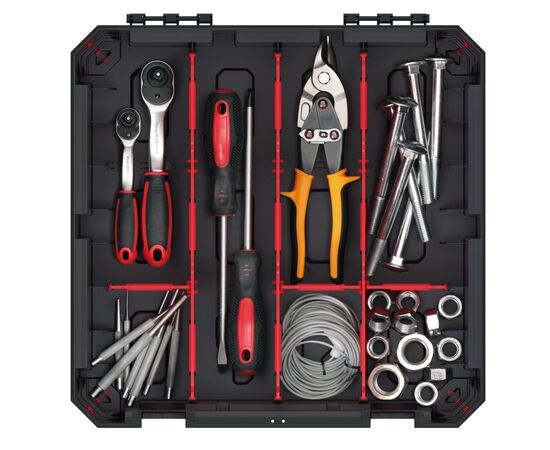 Ящик для инструментов Kistenberg органайзер 15", 390*390*110, TITAN, KTI4040S (KTI4040S), изображение 4 Ящик для инструментов Kistenberg органайзер 15", 390*390*110, TITAN, KTI4040S (KTI4040S), изображение 4