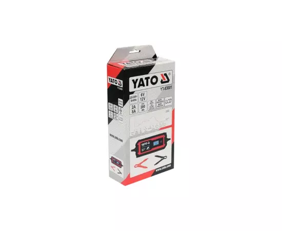 Зарядное устройство для автомобильного аккумулятора Yato YT-83001, изображение 6 Зарядное устройство для автомобильного аккумулятора Yato YT-83001, изображение 6