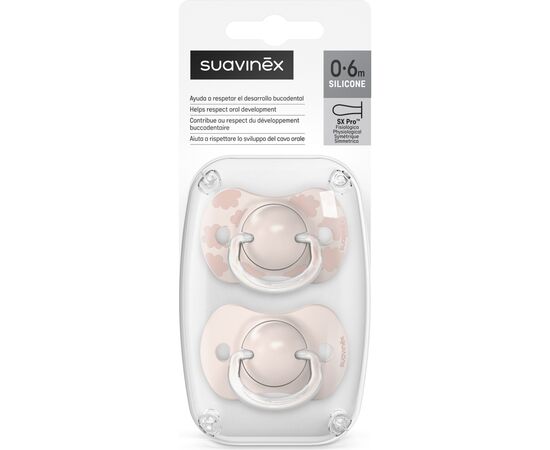 Пустышка Suavinex Dreams 0-6 міс. 2 шт, рожева (308271), изображение 5 Пустышка Suavinex Dreams 0-6 міс. 2 шт, рожева (308271), изображение 5