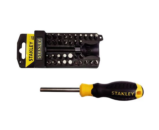 Набор отверток Stanley Multibit многофункциональная c 34 насадками (STHT0-70885), изображение 2 Набор отверток Stanley Multibit многофункциональная c 34 насадками (STHT0-70885), изображение 2