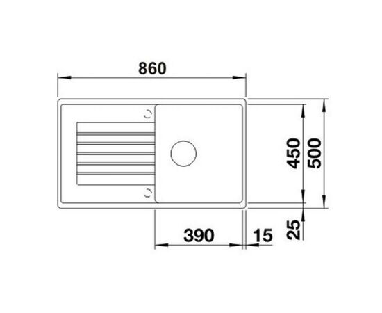 Мойка кухонная Blanco 520511 ZIA 5S, изображение 2 Мойка кухонная Blanco 520511 ZIA 5S, изображение 2