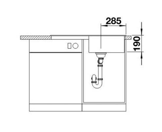 Мойка кухонная Blanco 520511 ZIA 5S, изображение 3 Мойка кухонная Blanco 520511 ZIA 5S, изображение 3