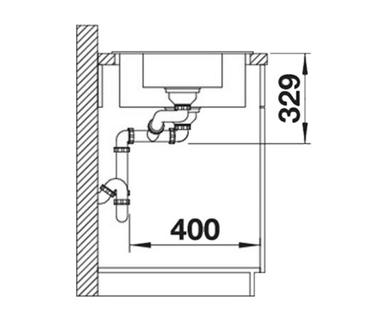 Мойка кухонная Blanco 522207 LEGRA 6S АНТРАЦИТ, изображение 3 Мойка кухонная Blanco 522207 LEGRA 6S АНТРАЦИТ, изображение 3