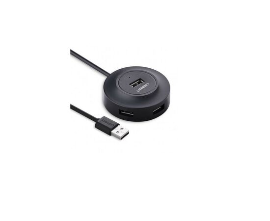 Концентратор Ugreen 4-port 1m USB 2.0 CR106 black (20277)
