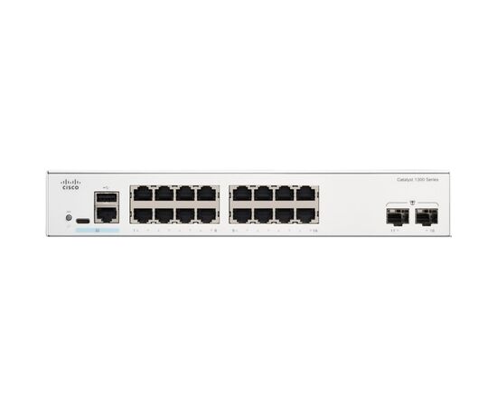 Коммутатор сетевой Cisco C1300-16T-2G, изображение 2 Коммутатор сетевой Cisco C1300-16T-2G, изображение 2