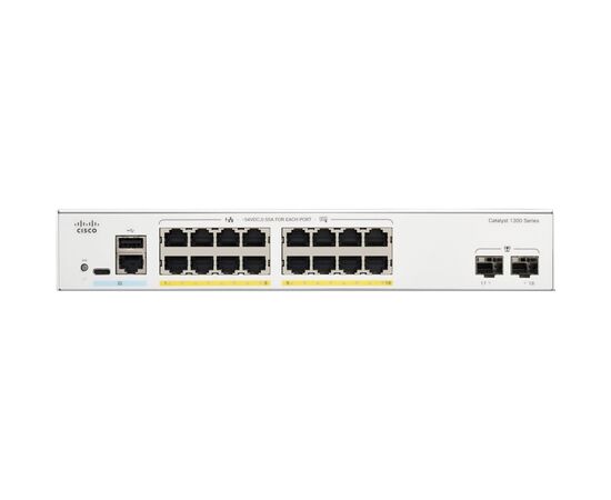 Коммутатор сетевой Cisco C1300-16T-2G, изображение 3 Коммутатор сетевой Cisco C1300-16T-2G, изображение 3