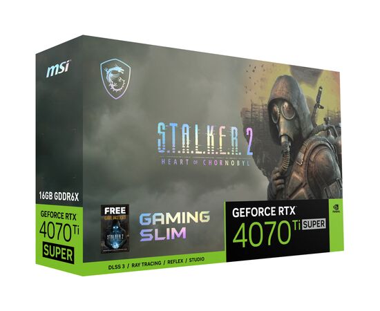 Видеокарта MSI GeForce RTX4070Ti SUPER 16Gb GAMING SLIM STALKER 2 EDITION (RTX 4070 Ti SUPER 16G GAMING SLIM STALKER 2 EDITION), изображение 8 Видеокарта MSI GeForce RTX4070Ti SUPER 16Gb GAMING SLIM STALKER 2 EDITION (RTX 4070 Ti SUPER 16G GAMING SLIM STALKER 2 EDITION), изображение 8