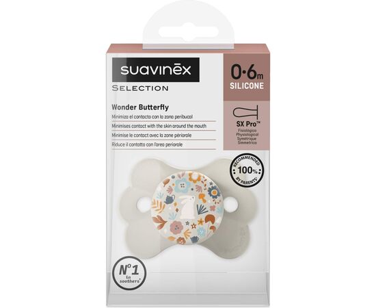 Пустышка Suavinex Wonderland в форме бабочки, 0-6 мес. (308771), изображение 3 Пустышка Suavinex Wonderland в форме бабочки, 0-6 мес. (308771), изображение 3