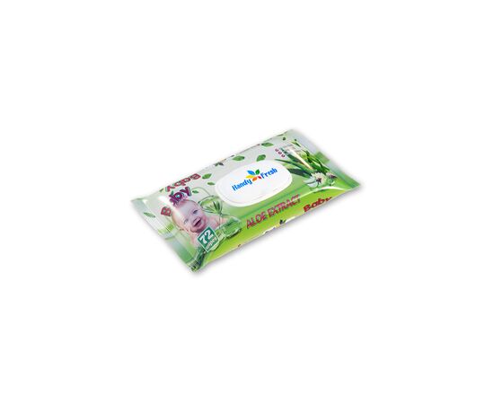 Дитячі вологі серветки Handy Fresh алое без клапана, 72 шт (4820237500120)