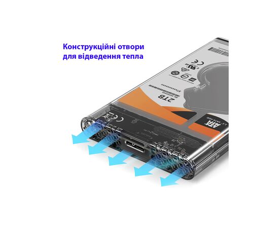 Карман внешний Maiwo 2.5" SATA/SSD HDD - USB3.0 (K2510B), изображение 2 Карман внешний Maiwo 2.5" SATA/SSD HDD - USB3.0 (K2510B), изображение 2