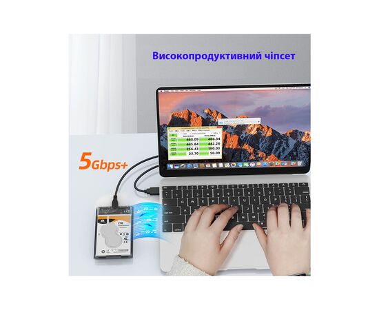 Карман внешний Maiwo 2.5" SATA/SSD HDD - USB3.0 (K2510B), изображение 3 Карман внешний Maiwo 2.5" SATA/SSD HDD - USB3.0 (K2510B), изображение 3