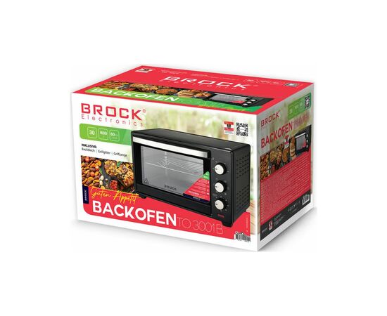 Электропечь Brock TO 3001 BK, изображение 6 Электропечь Brock TO 3001 BK, изображение 6