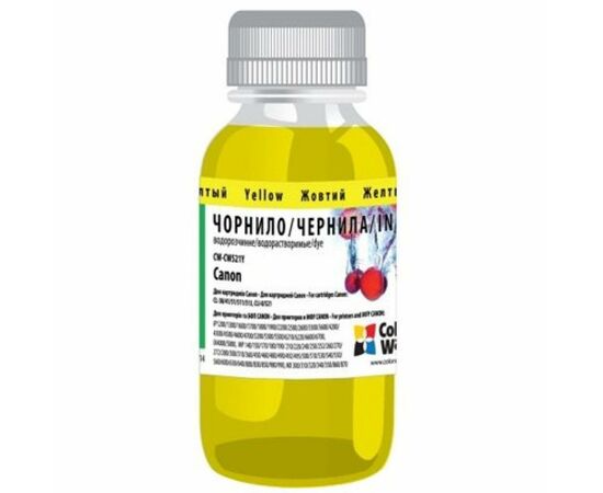 Чорнило ColorWay Canon CL-41/38/411/511/CLI-8/426/521 Yellow 100мл (CW-CW521Y01)