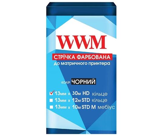 Лента к принтерам WWM 13мм х 30м (M13.30H)