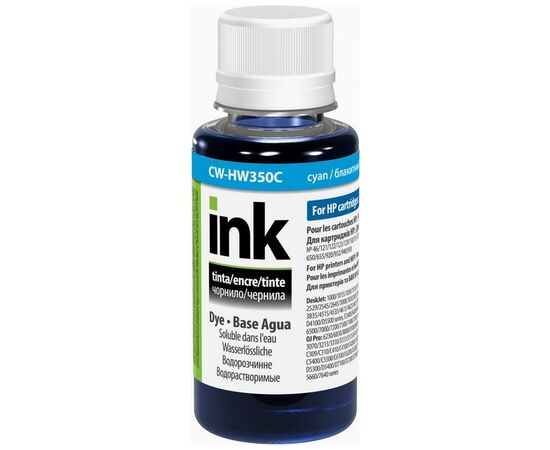 Чорнило ColorWay HP №134/135 100ml Cyan (CW-HW350C01)