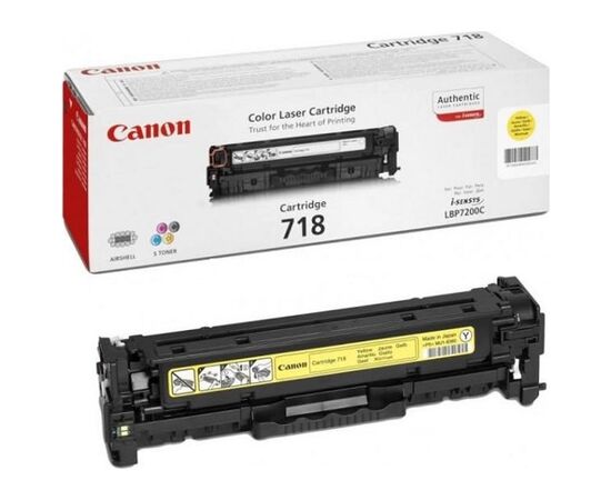Картридж Canon 718 LBP-7200/ MF-8330/ 8350 yellow (2659B002/2659B014)
