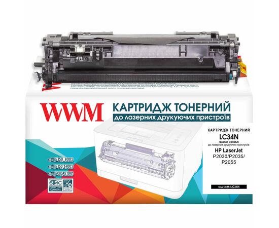 Картридж WWM для HP LJ P2035 (LC34N)