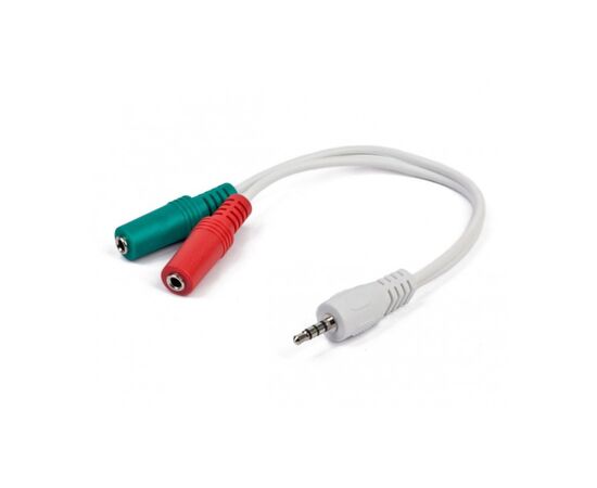 Переходник Cablexpert Jack 3.5mm папа/2х3.5mm мама (CCA-417W)