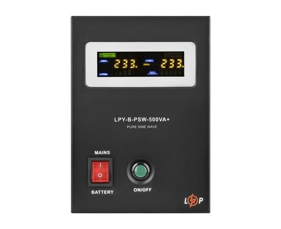 Источник бесперебойного питания LogicPower LPY- B - PSW-500VA+, 5А/10А (4149), изображение 3 Источник бесперебойного питания LogicPower LPY- B - PSW-500VA+, 5А/10А (4149), изображение 3